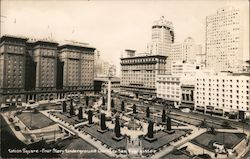 Union Square Four story underground garage San Francisco, CA Postcard Postcard Postcard