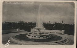 McElroy Fountain at Lakeside Park Oakland, CA Postcard Postcard Postcard