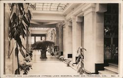 Interior, New Columbarium Postcard