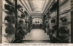 Interior - New Memorial Columbarium, Cypress Lawn Memorial Park Colma, CA Postcard Postcard Postcard