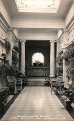 Interior Catacombs Building, Cypress Lawn Memorial Park Postcard