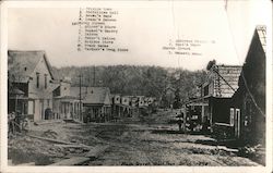 Main Street 1870 Postcard