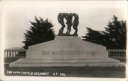 End of the Lincoln Highway San Francisco, CA Postcard Postcard Postcard