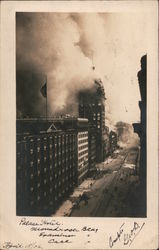 Palace Hotel, Monadnock, Examiner and Call Buildings -Earthquake Fire 1906 San Francisco, CA Postcard Postcard Postcard