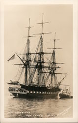 Old Ironsides USS Constitution Replica Postcard