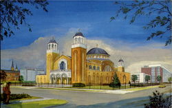 Annunciation Greek Orthodox Cathedral, 707 Lafayette Blvd Detroit, MI Postcard Postcard