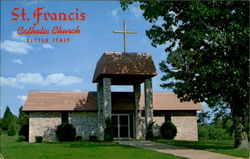 St. Francis Catholic Church, Route 1 Postcard