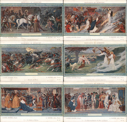 Set of 6: Lionel Royer Paintings Postcard