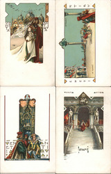 Set of 4: Italian Scenes Postcard