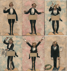 Set of 6: The Conductor Postcard