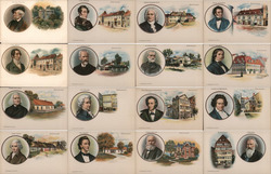 Set of 16: Composers' Birthplaces Postcard