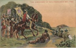 The Discovery of San Francisco California Postcard Postcard Postcard