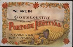 We are in God's country for the Portola Festival October 19 to 23 Postcard