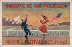 Welcome to San Francisco, Portola Festival, Oct. 19 to 23 Postcard