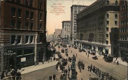 Market Street Showing Palace Hotel Postcard