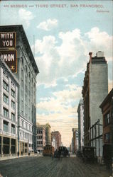 Mission and Third Street San Francisco, CA Postcard Postcard Postcard