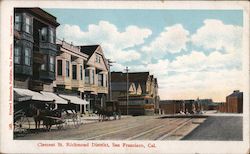 Clement St., Richmond District Postcard