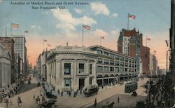 Junction of Market Street and Grant Avenue Postcard