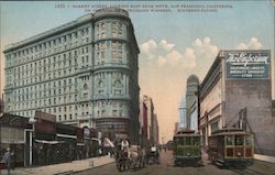 Market Street, looking east from Fifth on the Road of a Thousand Wonders - Southern Pacific Postcard