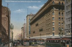 Market Street east from Palace Hotel San Francisco, CA Postcard Postcard Postcard