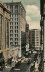 Looking Down Post St. From Kearney St. San Francisco, CA Postcard Postcard Postcard