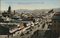 Van Ness Avenue - Principal Shopping Thoroughfare During Reconstruction Postcard