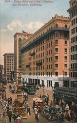 Palace Hotel and Lotta's Fountain San Francisco, CA Postcard Postcard Postcard