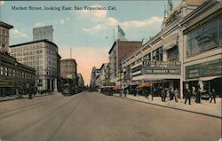 Market Street, looking east San Francisco, CA Postcard Postcard Postcard