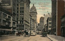 Looking up Third Street Toward Market San Francisco, CA Postcard Postcard Postcard