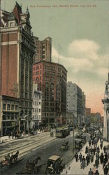 Market Street near 3rd Street Postcard