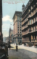 Montgomery Street, North from Pine San Francisco, CA Postcard Postcard Postcard