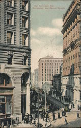 Montgomery and Market Streets Postcard