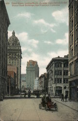 Third Street looking North, Claus Spreckels & Mutual Bank Buildings San Francisco, CA Postcard Postcard Postcard