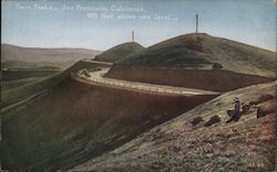 Twin Peaks - 925 Feet Above Sea Level San Francisco, CA Postcard Postcard Postcard