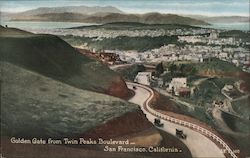 Golden Gate from Twin Peaks Boulevard San Francisco, CA Postcard Postcard Postcard