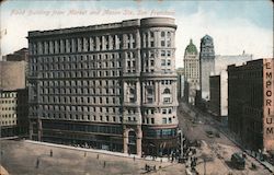 Flood Building From Market and Mason Sts. Postcard