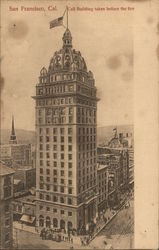 Call Building Taken Before the Fire San Francisco, CA Postcard Postcard Postcard