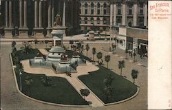 City Hall Square and Lick Monument Postcard