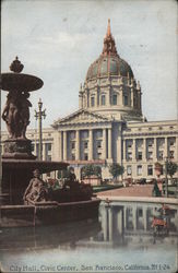 City Hall, Civic Center San Francisco, CA Postcard Postcard Postcard