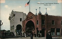 "Merryland" and Neptune Theatre Venice, CA Postcard Postcard Postcard