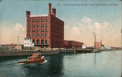 Flour Mills on Water Front Stockton, CA Postcard Postcard Postcard