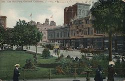 City Hall Park Oakland, CA Postcard Postcard Postcard