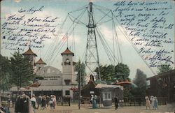 This Card Worth Five Cents at Idora Park Oakland, CA Postcard Postcard Postcard