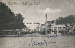 Main Street Palo Alto, CA Postcard Postcard Postcard