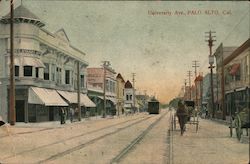 University Ave Palo Alto, CA Postcard Postcard Postcard