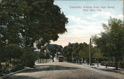 University Ave from Hale Street Palo Alto, CA Postcard Postcard Postcard