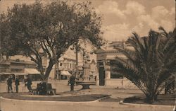 Plaza and Fountain Postcard