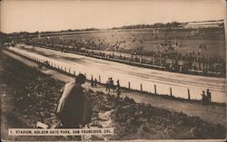 Stadium, Golden Gate Park - Race Track San Francisco, CA Postcard Postcard Postcard