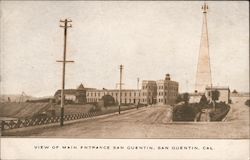 View of Main Entrance San Quentin Postcard