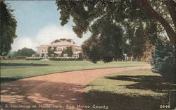 A Residence at Menlo Park, San Mateo County Postcard